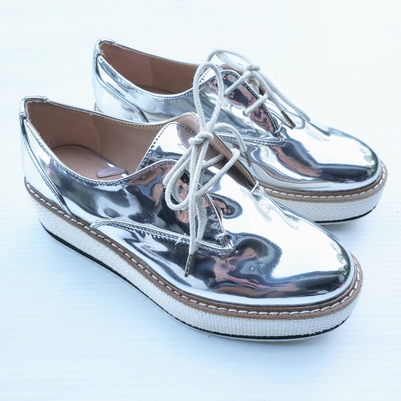 Zara | Shoes | Zara Women Metallic 